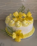 Anna Maria's cake yellow icing Real Cream Puffs
