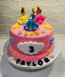 Anna Maria's Cake Pink Princess Cake Real Cream Puffs