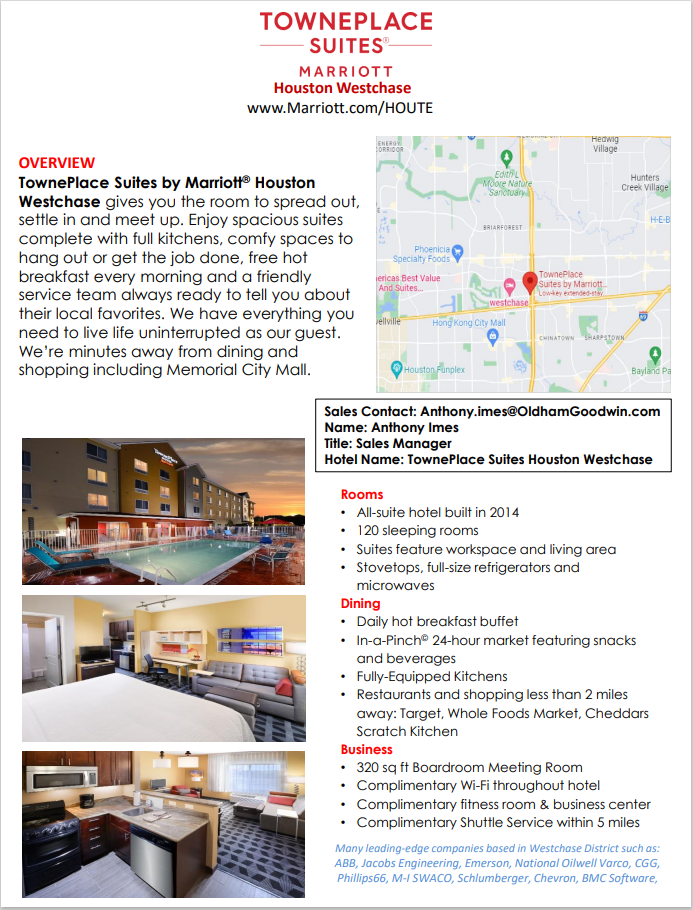 Townplace Suites by Marriott Houston Westchase - 713-266-2210