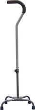 DRIVE Quad Cane Large Base W Silver Vein Finish at Mandad Medical Supplies, Inc  - Medical Equipment in Maryland