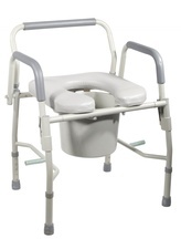 DRIVE Steel Drop Arm Commode W Padded Seat & Arms at Mandad Medical Supplies, Inc - Medical Equipment Woodbridge