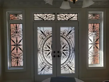 WROUGHT IRON GLASS