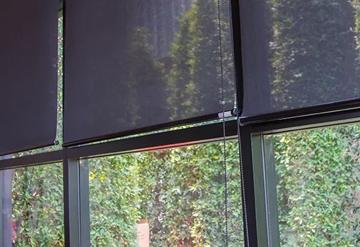 Close-up of UV Protection Sunscreen Shades fabric with 5% openness