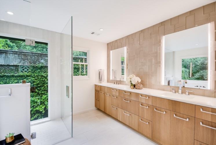 Modern Bathroom Vanity - Residential Construction Austin TX by PB Construction