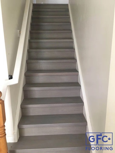 Supply and Installation of Wall to Wall Stairs+Painting Sides to White