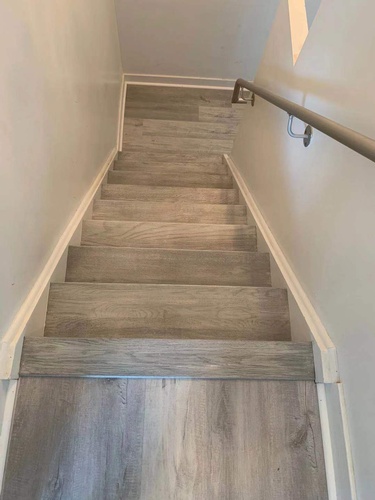 Red Oak Stairs Ivory Color 2