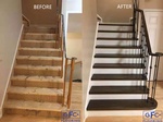 Supply and Installation of Red Oak Stairs +Spindles (Color-Pepper)#2