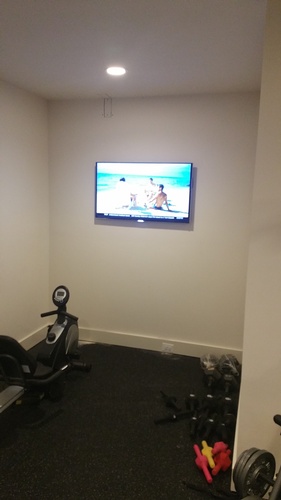 Workout Area Flat Screen TV Wall Mount Frederick MD by Nerical LLC