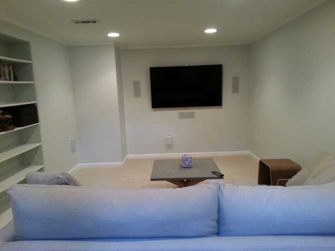 Living Room Flat Screen TV Wall Mount Installation Frederick MD by Nerical LLC