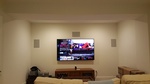 Flat Panel TV Installation in Living Room by CEDIA Certified Technician in Frederick at Nerical LLC