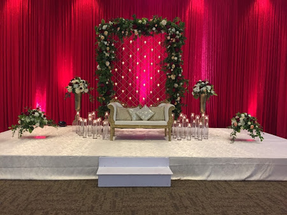 Elegant Wedding Stage Decorations Toronto by Design Mantraa-Decor and Florals.