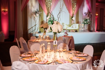 Elegant Wedding Reception Table by Design Mantraa-Decor and Florals - Toronto Wedding Decorator