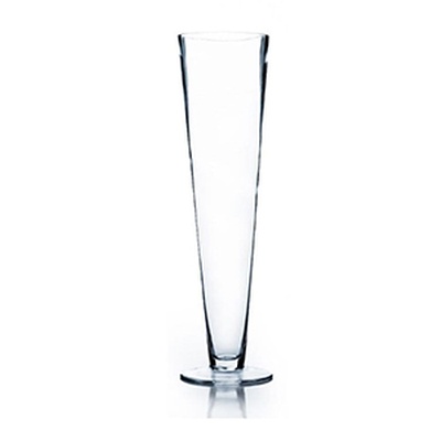 Clear Pilsner Vase 24 inches