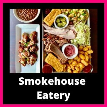 Smokehouse eatery button