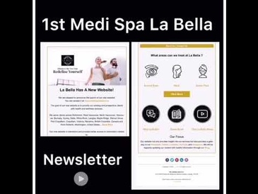1st Medi Spa La Bella News Letter Came Out Today - Burnaby Skin Muscles Toning Services
