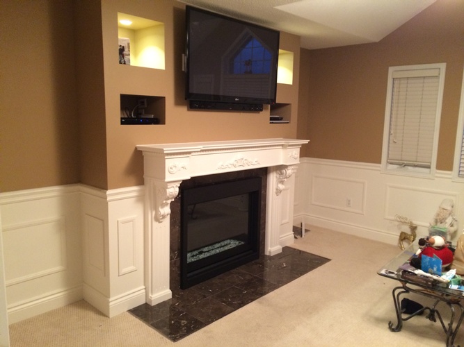 Christines Fireplace After - Milton Fireplace Renovation by Viva Renovations and Contracting Inc.