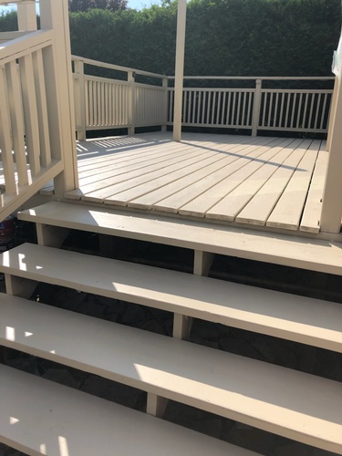 Garys Finished Deck - Burlington Fence and Deck Renovation by Viva Renovations and Contracting Inc.