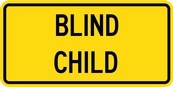 WC Series Blind Child Tab - Regulatory Signage Solutions Canada by B M R  Mfg Inc