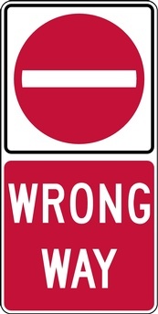 RB Series Do Not Enter Wrong Way - Regulatory Signage Solutions USA by B M R  Mfg Inc
