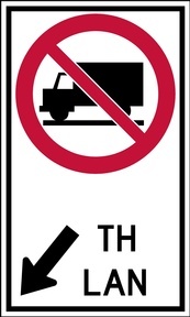 RB Series Lane Use Restriction Trucks and Ground Mount - Regulatory Signage Solutions Canada by B M R  Mfg Inc