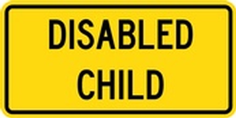 WC Series Disabled Child Tab - Regulatory Signage Solutions Belleville by B M R  Mfg Inc