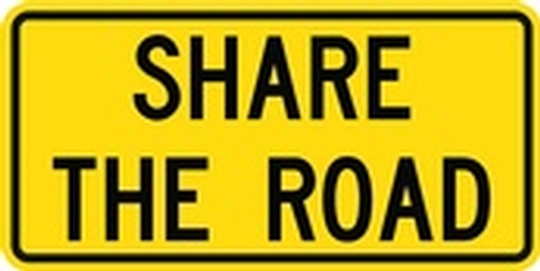 WC Series Share The Road Tab - Regulatory Signage Solutions Belleville by B M R  Mfg Inc