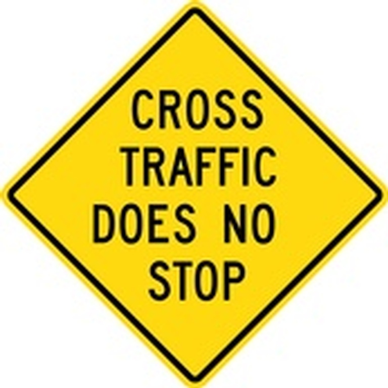 WA Series Cross Traffic Does Not Stop - Regulatory Signage Solutions Campbellford by B M R  Mfg Inc