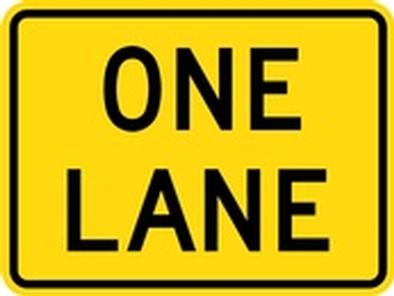 WA Series One Lane Tab - Regulatory Signage Solutions Belleville by B M R  Mfg Inc