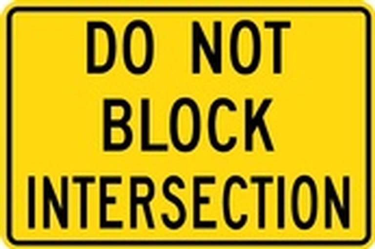 WA Series Do Not Block Intersection - Regulatory Signage Solutions U S A  by B M R  Mfg Inc