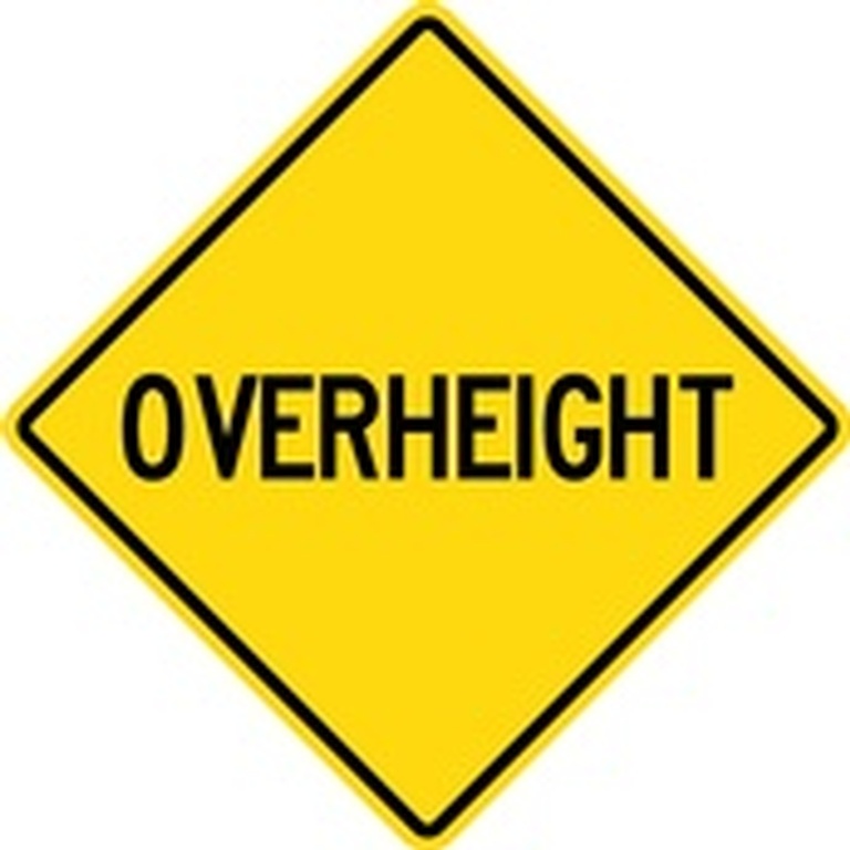 WA Series Overheight With Amber Flashers - Regulatory Signage Solutions Canada by B M R  Mfg Inc