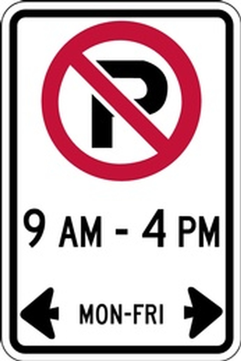 RB Series No Parking Times And Days - Regulatory Signage Solutions Belleville by B M R  Mfg Inc