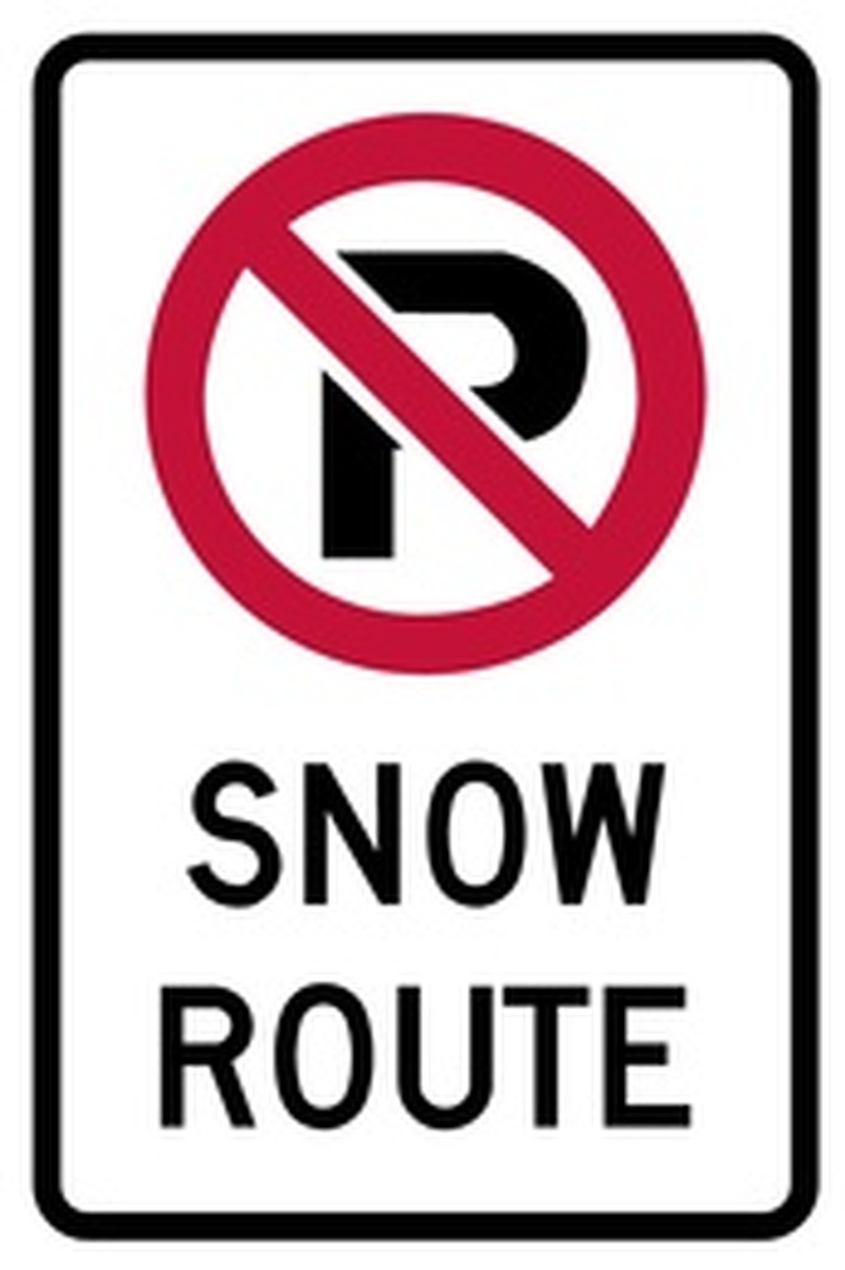 RB Series No Parking, Snow Route - Regulatory Signage Solutions Trent Hills by B M R  Mfg Inc