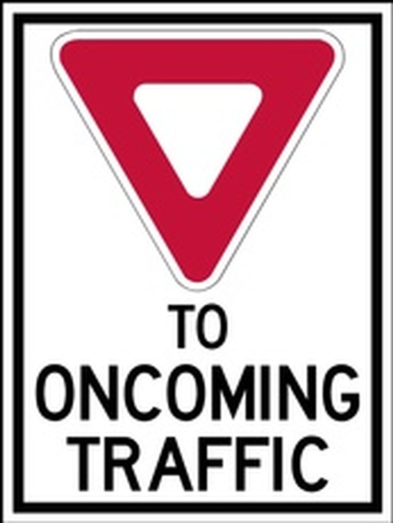 RB Series Yield To Oncoming Traffic - Regulatory Signage Solutions Campbellford by B M R  Mfg Inc