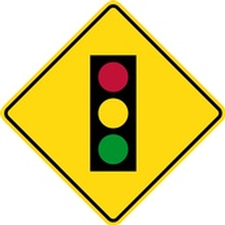 WB Series Prepare To Stop At Traffic Signals Ahead With Amber Flashers - Regulatory Sign Board Manufacturing Belleville by B M R  Mfg Inc