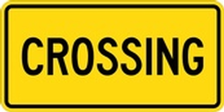 WC Series Pedestrian And Bicycle Crossing Tab - Regulatory Signage Solutions Peterborough by B M R  Mfg Inc