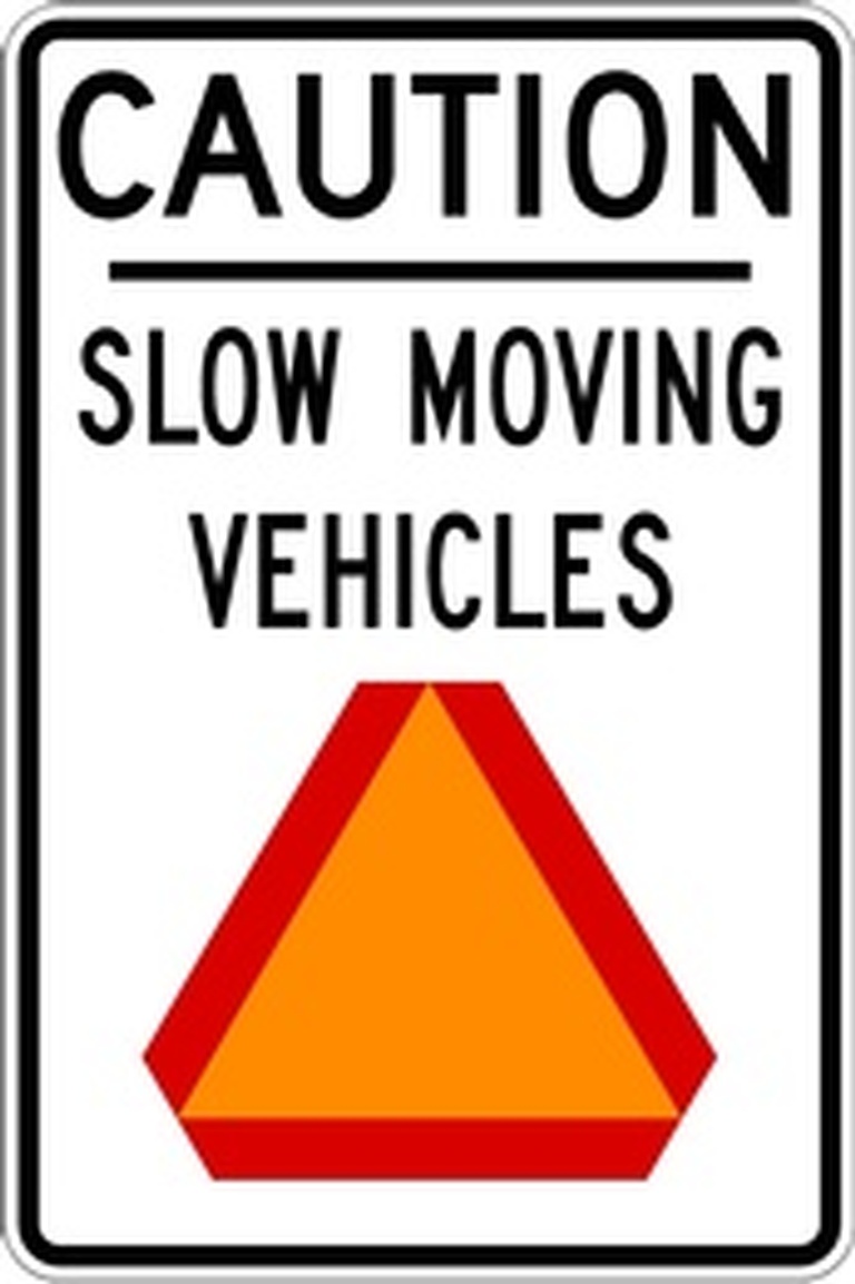 WC Series Caution Slow Moving Vehicles - Regulatory Signage Solutions U S A by B M R  Mfg Inc