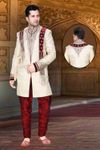 Beautiful Cream Color Indo Western Sherwani