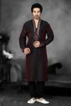 Maroon Color High Neck Kurta Payjama