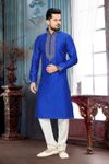 Stylish Look Blue Color Kurta Payjama