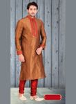 Irresistible Brown Color Kurta Payjama