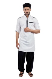 White  Pathani Suit  RK4138