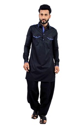 Black  Pathani Suit  RK4146
