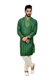 Green Ghicchasilk Kurta Pajama