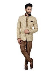 Jodhpuri Printed Mandarin Collar Suit