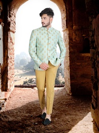 Elegant Work Silk Jodhpuri Suit