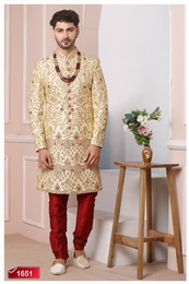 Rich Look Golden Indo Western Sherwani
