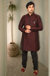 Maroon Pathani Suit BL4023