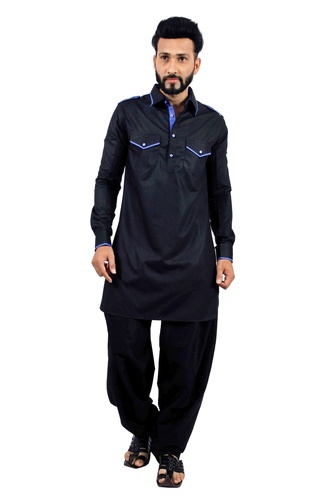 Black  Pathani Suit  RK4146
