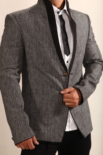 Outstanding Grey Linen Blazer BL5003