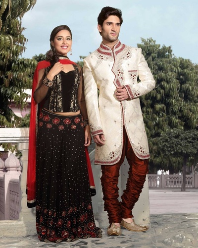 Soothing White Color Wedding And Festive Royal Sherwani For Men